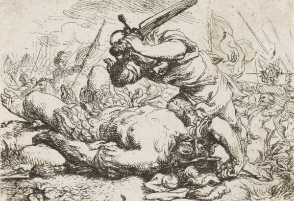 David and Goliath, Cornelis Schut (I), 1618 - 1655