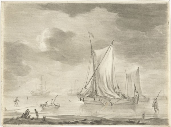 River landscape, Jurriaan Cootwijck, 1761 - 1798