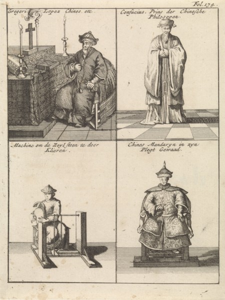 Chinese clergyman, Chinese philosopher, Chinese craftsman, Chinese official, Caspar Luyken,