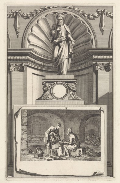 Church Father Eusebius of Caesarea, Jan Luyken, Zacharias Chatelain II, Jan Goeree, 1698