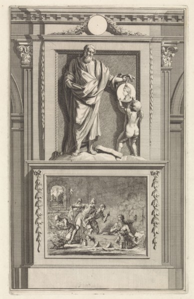 Church Father Origen, Jan Luyken, Zacharias Chatelain (II), Jan Goeree, 1698