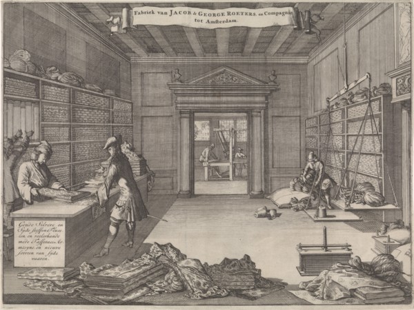 Address Map of Jacob & George Roeters and Company in Amsterdam, The Netherlands, Caspar Luyken,