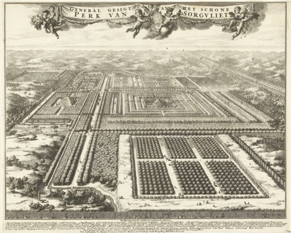 View of Zorgvliet Park in The Hague, The Netherlands, Johannes Jacobsz van den Aveele, Johannes