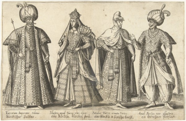 Dress of the Ottoman court around 1580, Abraham de Bruyn, Joos de Bosscher, 1581