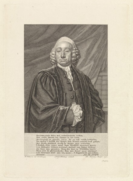 Portrait of Bavius Voorda, Theodoor Koning, Jan de Kruyff (1753-1821), Jan Honkoop, 1792