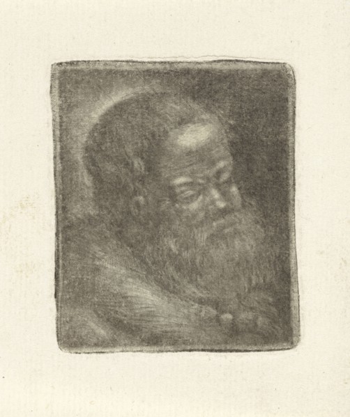 Man with a beard, Simon Klapmuts, 1768 - 1780