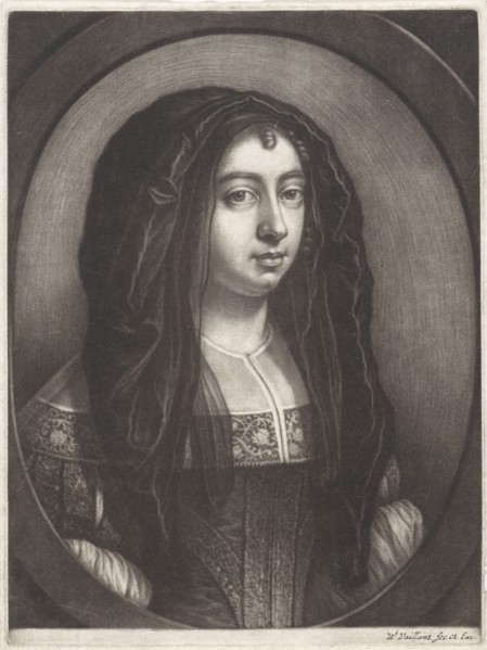 Portrait of a Young Woman with a headscarf, Wallerant Vaillant, 1658 - 1677