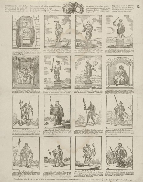 False Gods. "De beeldtenis dier valsche goden, / Waar aan men in den ouden tijd [..]", Jan Oortman