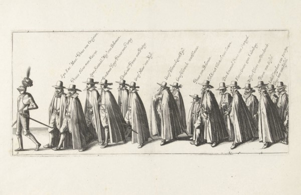 The funeral procession (Plate 9), 1623, Anonymous, Hendrick Hondius (I), 1624