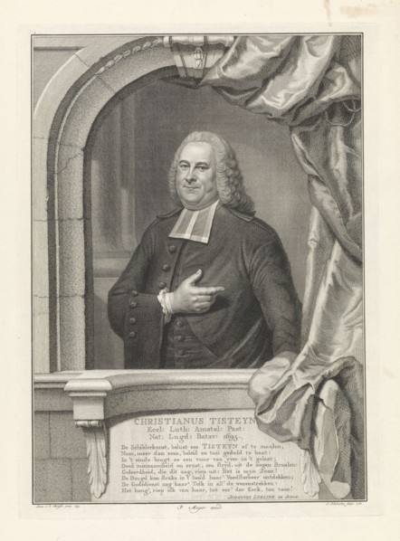 Portrait of Christiaan Tisteijn, Jacob Houbraken, Johannes Lublink (de Jonge), Pieter Meyer, 1760
