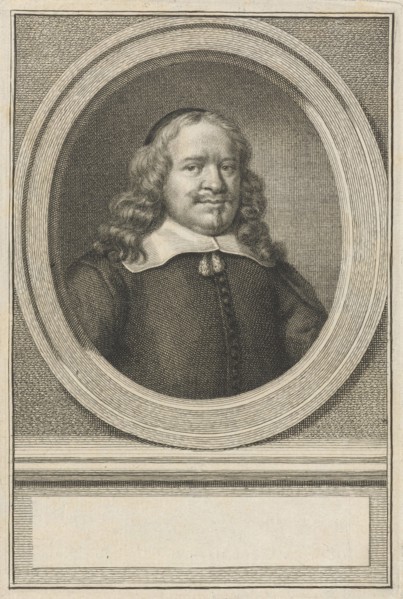Portrait of knight Joan Huydecoper II, Jacob Houbraken, 1747 - 1759