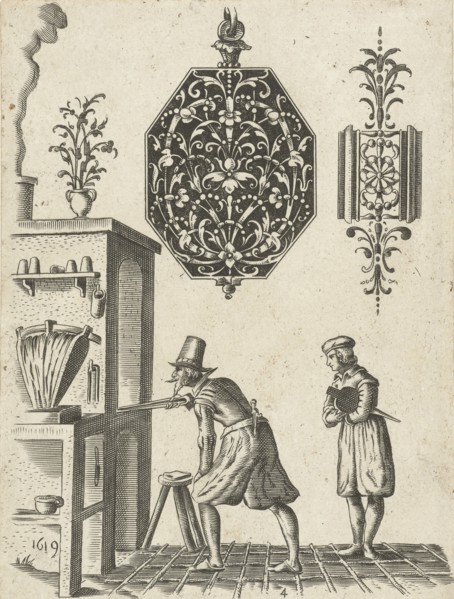 Two jeweler ornaments, Jean Toutin, Anonymous, Anonymous, 1619