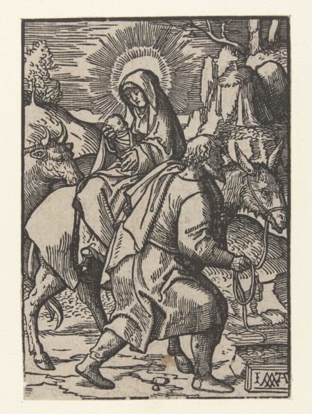 Flight into Egypt, Jacob Cornelisz van Oostsanen, 1520 - 1521
