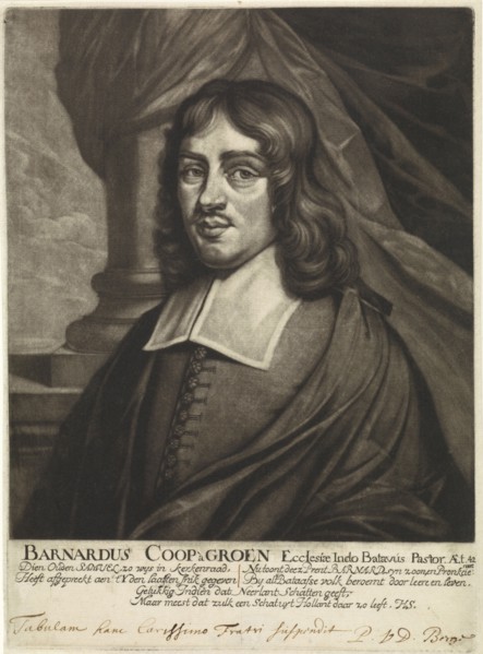 Portrait of Bernard Coop Ã  Groen, Pieter van den Berge, Hieronymus Wilhelm Snabelius, 1694 - 1737