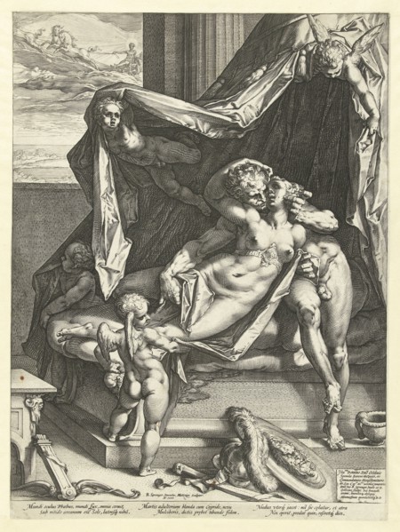 Mars and Venus, Hendrick Goltzius, 1588