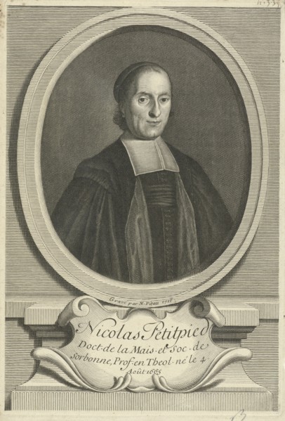 Portrait of the theologian Nicolas Petitpied, Nicolas Pitau (II), 1716