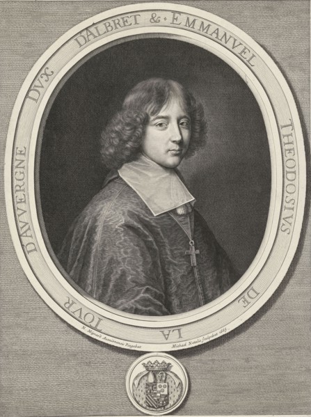 Portrait of Cardinal Emmanuel Theodore de la Tour d'Auvergne, Michel Natalis, 1665