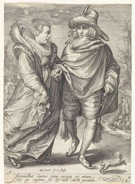 Winter, Jan Saenredam, Cornelius Schonaeus, 1601