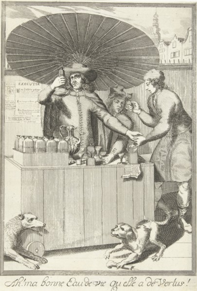 Brandy Seller, Pieter van den Berge, 1694 - 1737