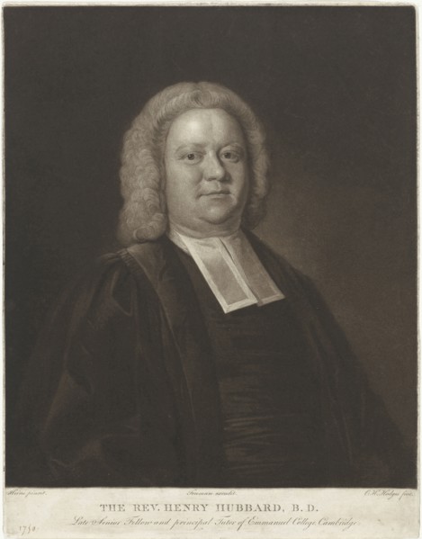 Portrait of Henry Hubbard, print maker: Charles Howard Hodges, D. Heins, Freeman publisher, 1790