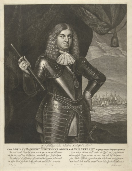 Portrait of Adriaan Banckert, Christiaan Hagen, Frederik de Wit, c. 1663 - 1695