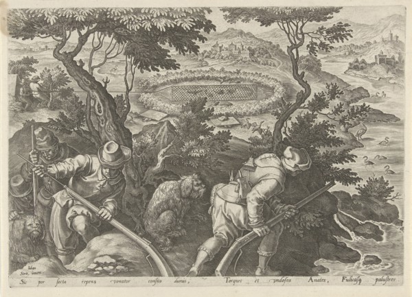 Duck Hunt, Philip Galle, 1578