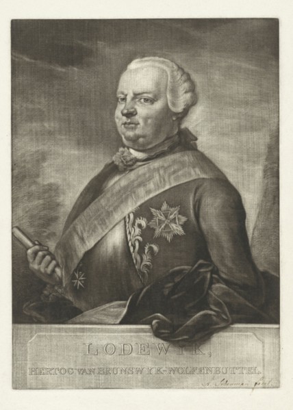 Portrait of Louis Ernst, Duke of Brunswick-WolfenbÃ¼ttel, Aert Schouman, 1738 - 1792