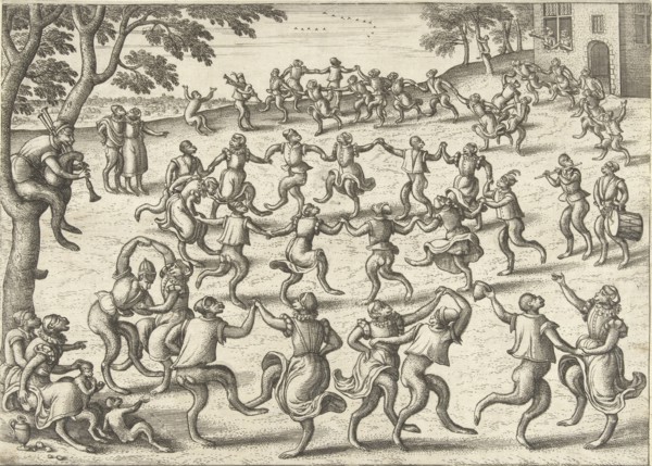 Round Dance, Pieter van der Borcht (I), Philips Galle, 1545 - 1608