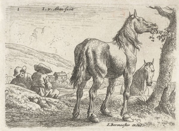 Eating horse, Jan van Aken, Jochem Bormeester, 1624 - 1661