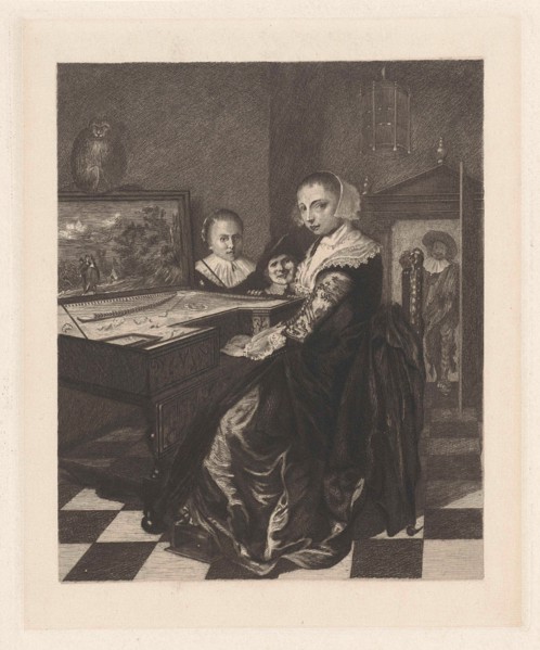 The virginals player, Willem Steelink (II), Jan Miense Molenaer, 1866 - 1928