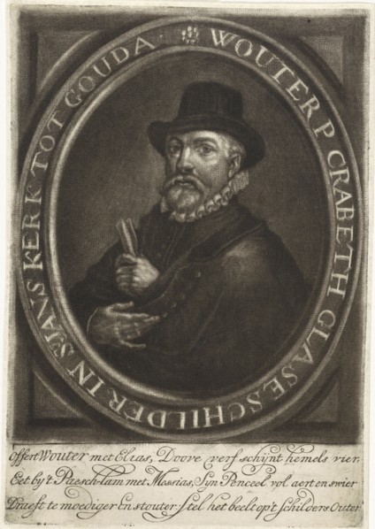 Portrait of Wouter Crabeth, Jan de Groot, Joost van den Vondel, 1698 - 1776