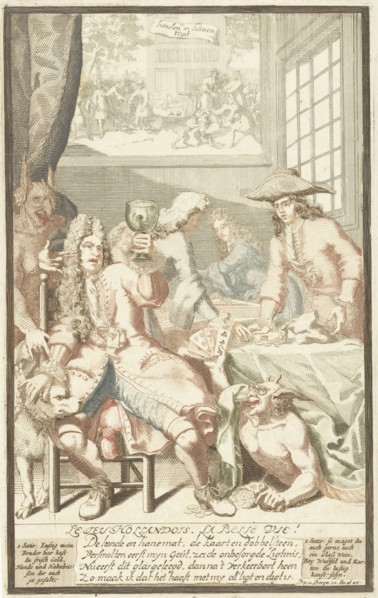The card game, Pieter van den Berge, 1694-1737