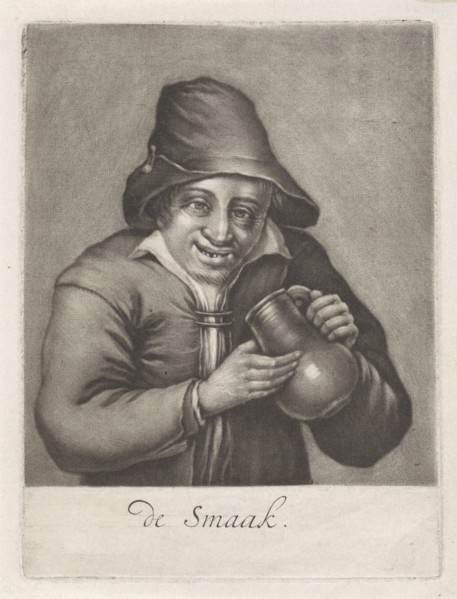 Man with a beer bottle, Anonymous, 1650 - 1800