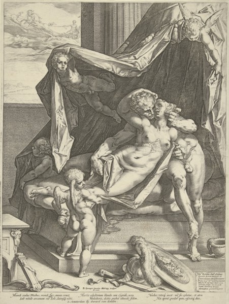 Mars and Venus, Hendrick Goltzius, Gerard van Keulen, Octavio Spinola II, 1588