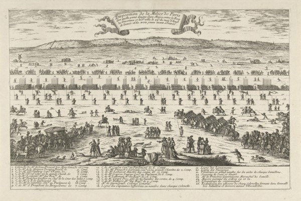 Army Planning of the garrison of Paris, 1660 France, Albert Flamen, after 1660 - 1662