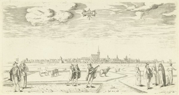 View of Franeker 1598, Pieter Bast, 1598