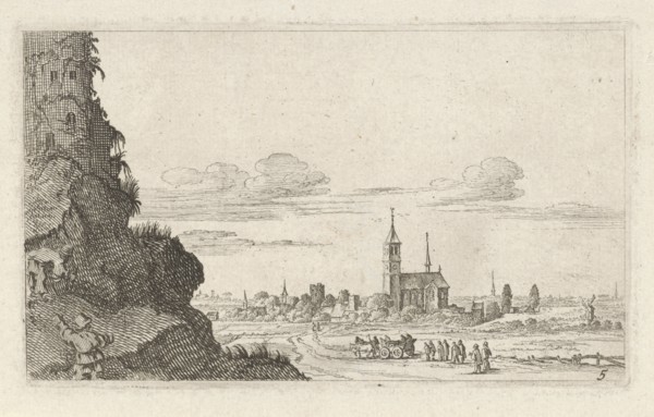 Two climbers on a ruin, Gillis van Scheyndel (I), 1605 - 1653