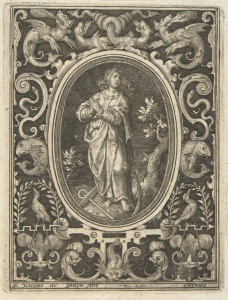 Decoration with Spes, Nicolaes de Bruyn, 1581 - 1656