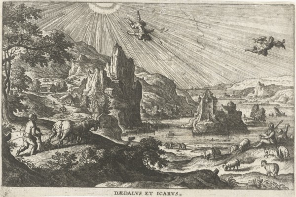 Fall of Icarus, Hans Bol, Anonymous, c. 1550 - c. 1650