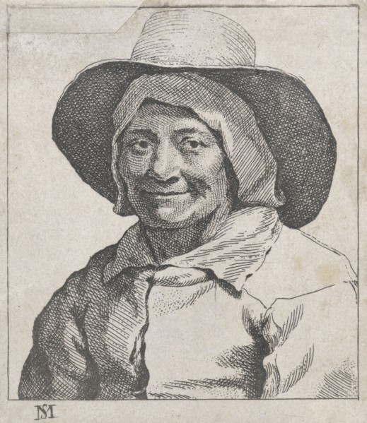 Bust of a farmer with hat, Michael Sweerts, 1656