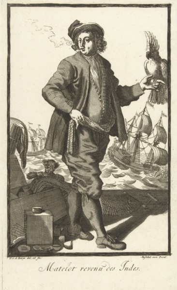 Indian boat companion, Pieter van den Berge, in or after 1694 - 1737
