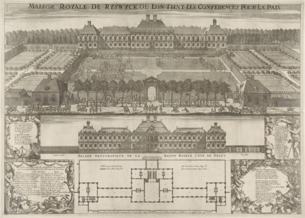 House in Nieuburch in Rijswijk, location of the peace negotiations in 1697, The Netherlands