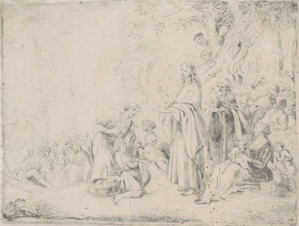 Multiplication of the loaves and fishes, Anonymous, 1600 - 1700