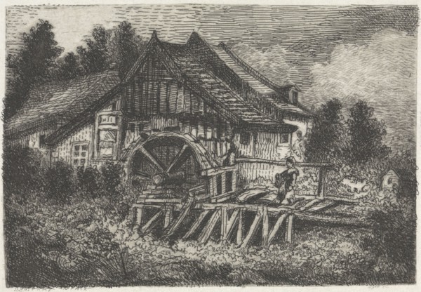 Watermill, Arnoud Schaepkens, 1831 - 1904