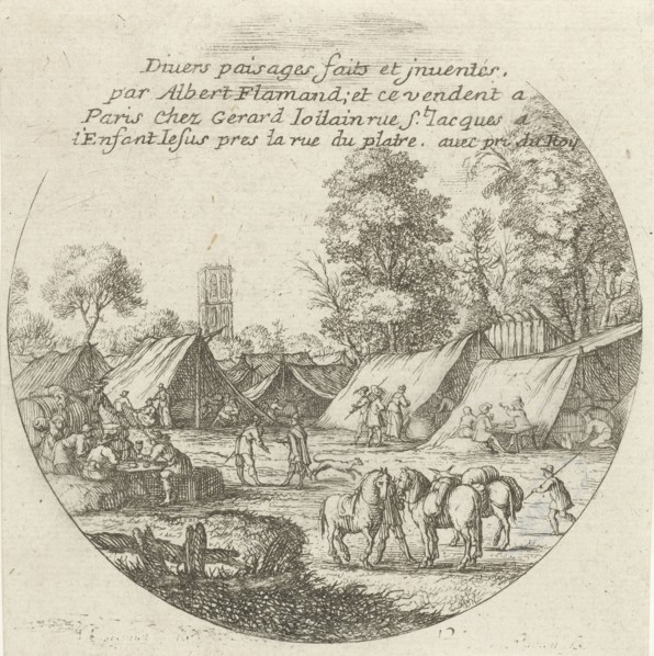 Tent camp, Albert Flamen, 1648-1683