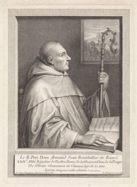 Portrait of Armand Jean Le Bouthillier de Rancé, Pieter van Schuppen, FranÃ§ois Muguet, Lodewijk