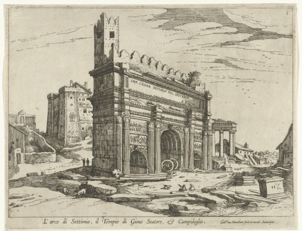 Arch of Septimius Severus and the Capitol, William of Nieulandt II, 1606-1628