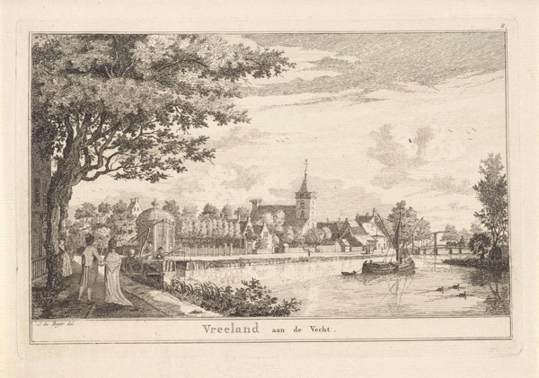 Vreeland, The Netherlands, print maker: Willem Writs, Jan de Beijer, 1746 - 1786