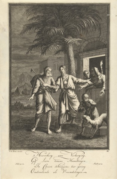 Foreigners hostels, Jan Luyken, Gerrit de Broen (Sr.), in or after 1695 - c. 1740