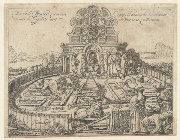 Allegory of the unreliability of Spain and the freedom and prosperity of the Seven Provincien, the